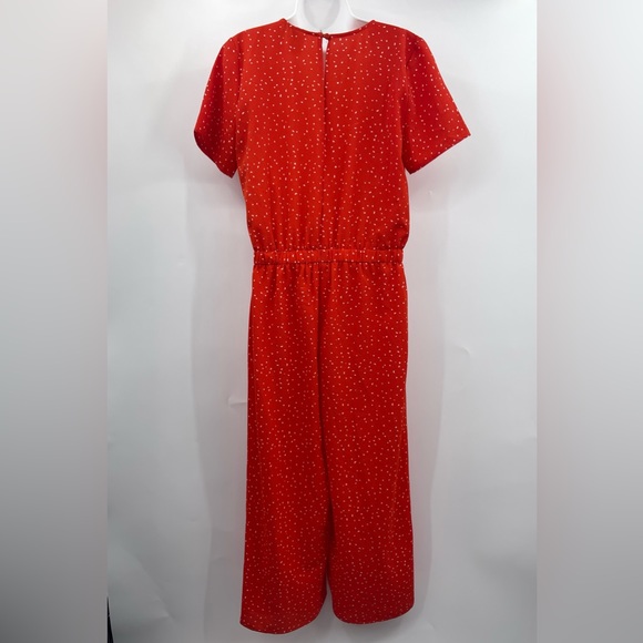 Ichi Jumpsuit V-Neck Short sleeve Wide-cut, cropped leg Relaxed fit Size Medium - Picture 7 of 9